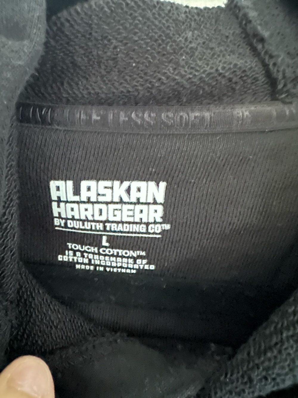 Duluth Trading Co Black Hooded Sweatshirt - Picture 3 of 4